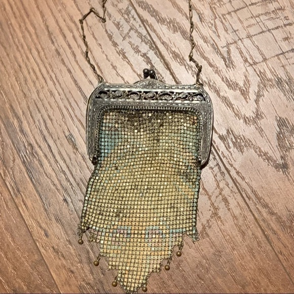 𝅺antique 1930s WHITING & DAVIS “ELSAH” mesh handbag. - Picture 1 of 13